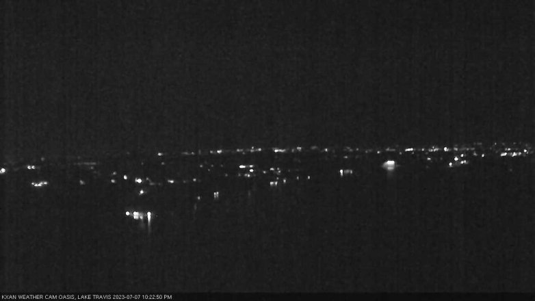 Lake Travis webcam, July 7, 2023 10:25 PM CT