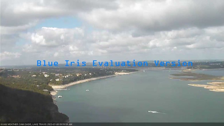 Lake Travis webcam, July 8, 2023 10:00 AM CT