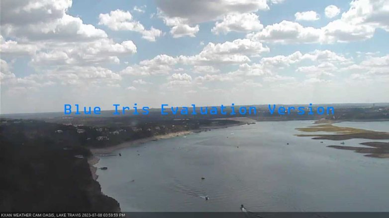 Lake Travis webcam, July 8, 2023 4:00 PM CT