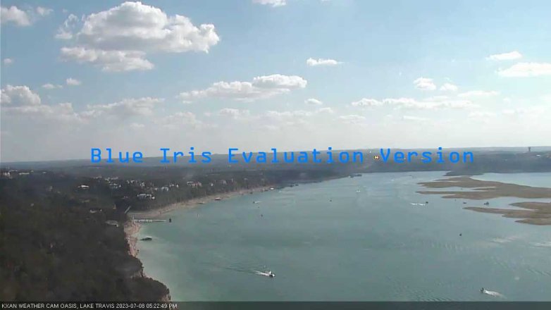Lake Travis webcam, July 8, 2023 5:25 PM CT