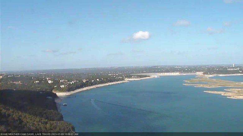 Lake Travis webcam, July 9, 2023 10:00 AM CT