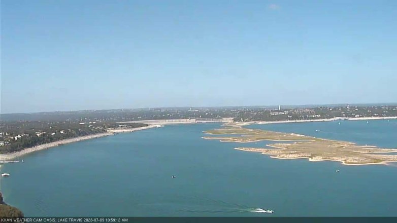 Lake Travis webcam, July 9, 2023 11:00 AM CT