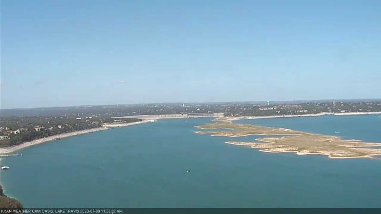 Lake Travis webcam, July 9, 2023 11:25 AM CT