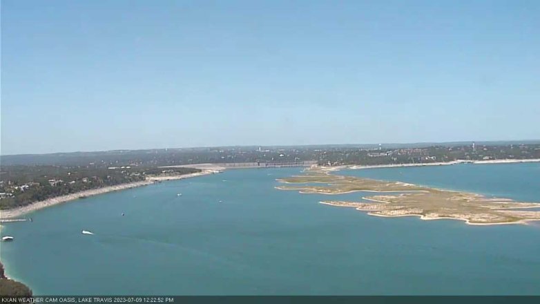 Lake Travis webcam, July 9, 2023 12:25 PM CT