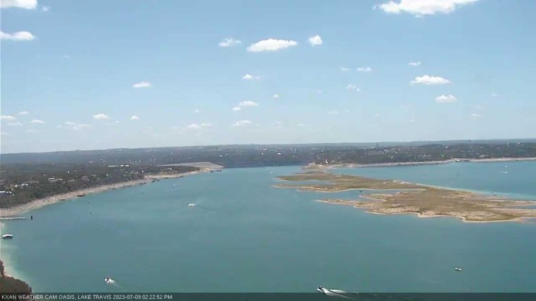 Lake Travis webcam, July 9, 2023 2:25 PM CT