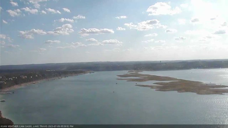 Lake Travis webcam, July 9, 2023 6:00 PM CT