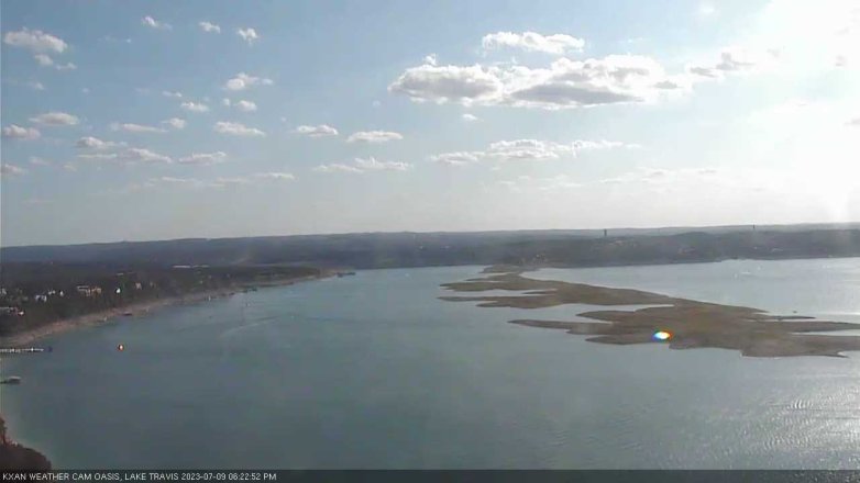 Lake Travis webcam, July 9, 2023 6:25 PM CT