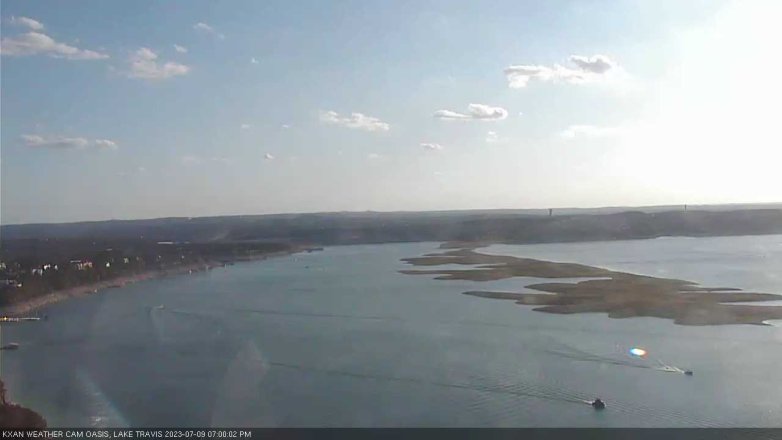 Lake Travis webcam, July 9, 2023 7:00 PM CT