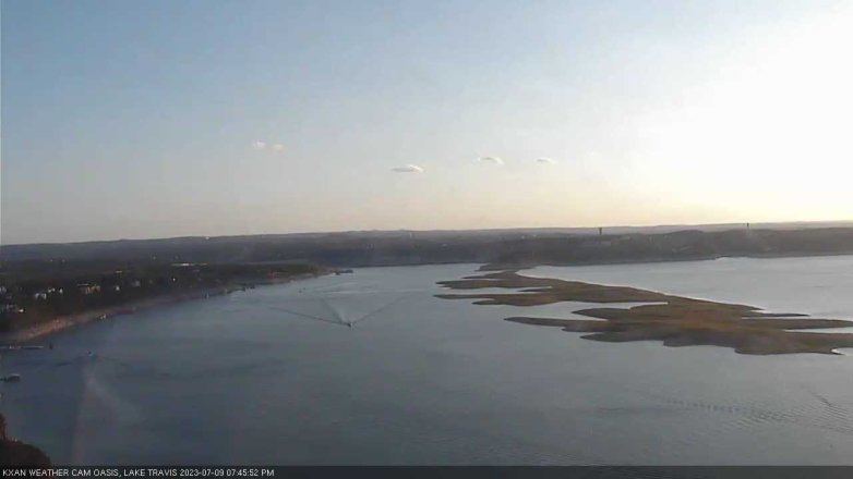 Lake Travis webcam, July 9, 2023 7:45 PM CT