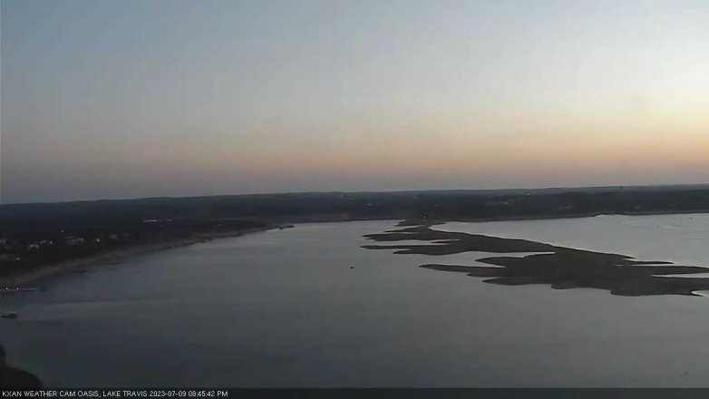 Lake Travis webcam, July 9, 2023 8:45 PM CT