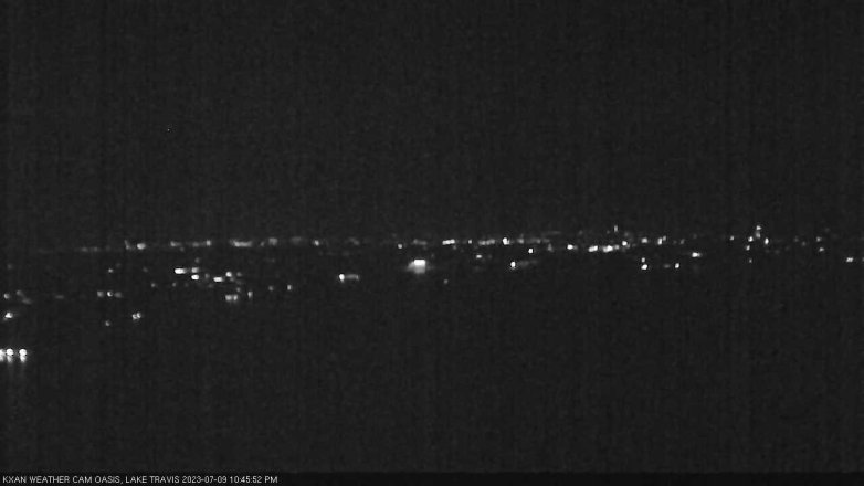 Lake Travis webcam, July 9, 2023 10:45 PM CT