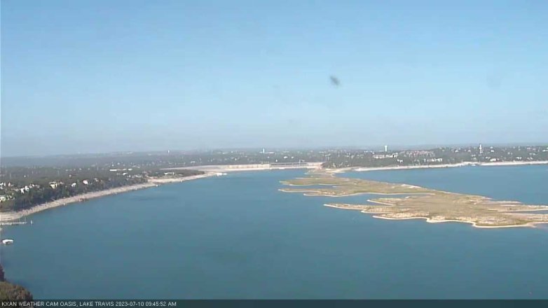 Lake Travis webcam, July 10, 2023 9:45 AM CT