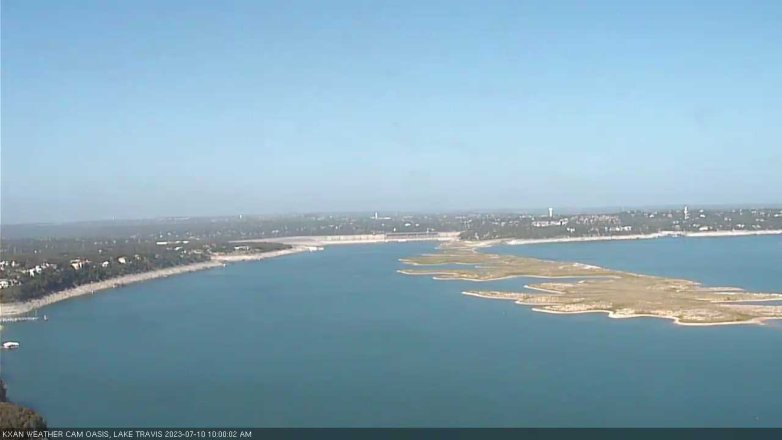 Lake Travis webcam, July 10, 2023 10:00 AM CT