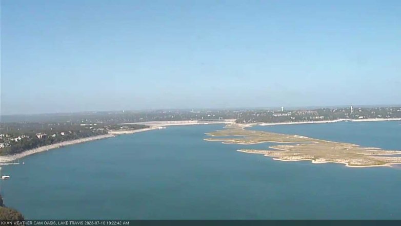 Lake Travis webcam, July 10, 2023 10:25 AM CT