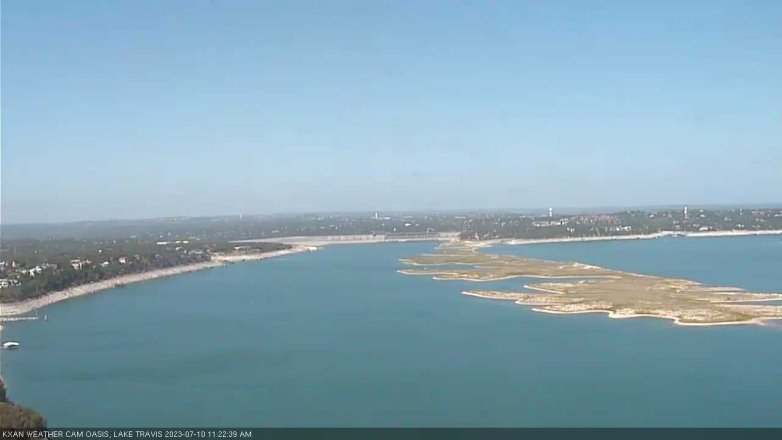 Lake Travis webcam, July 10, 2023 11:25 AM CT