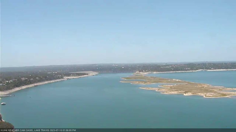 Lake Travis webcam, July 10, 2023 1:00 PM CT