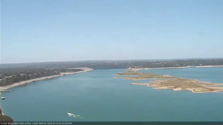 Lake Travis webcam, July 10, 2023 1:25 PM CT