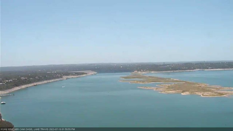 Lake Travis webcam, July 10, 2023 2:00 PM CT