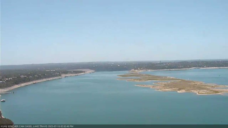 Lake Travis webcam, July 10, 2023 2:25 PM CT