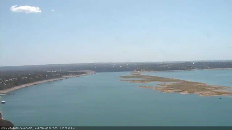 Lake Travis webcam, July 10, 2023 3:25 PM CT