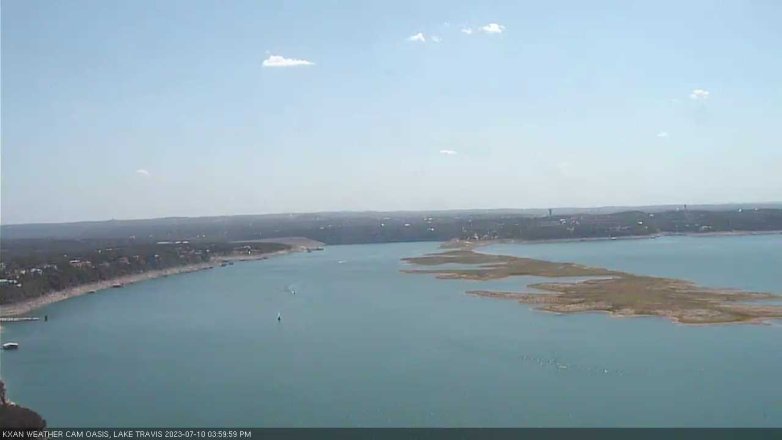 Lake Travis webcam, July 10, 2023 4:00 PM CT