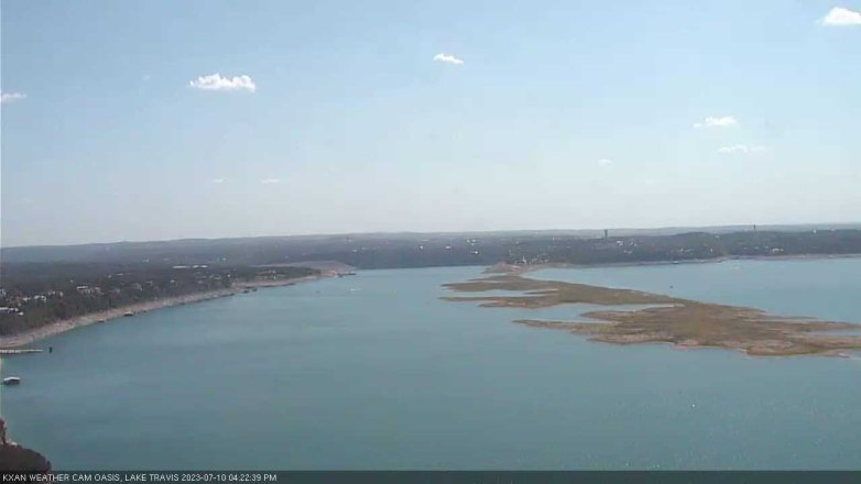 Lake Travis webcam, July 10, 2023 4:25 PM CT