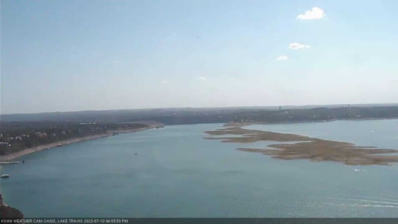 Lake Travis webcam, July 10, 2023 5:00 PM CT
