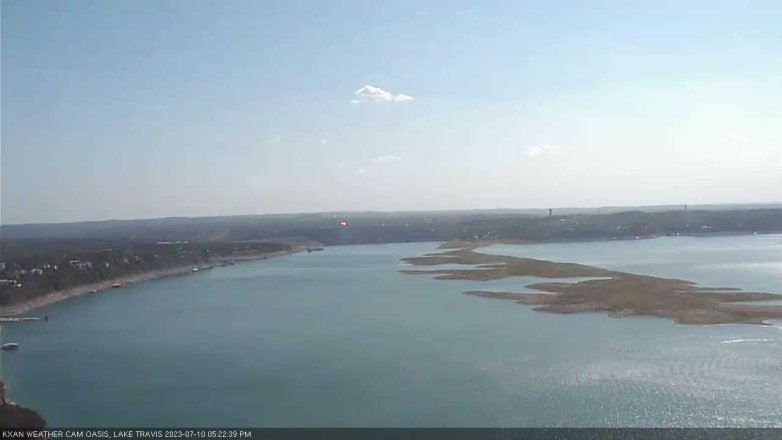 Lake Travis webcam, July 10, 2023 5:25 PM CT