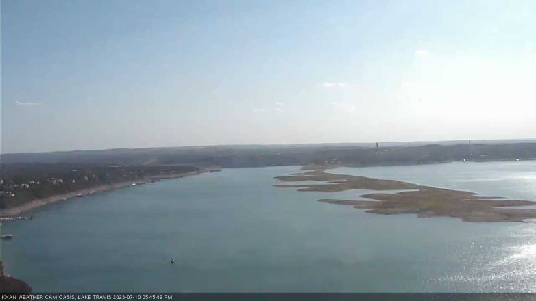 Lake Travis webcam, July 10, 2023 5:45 PM CT