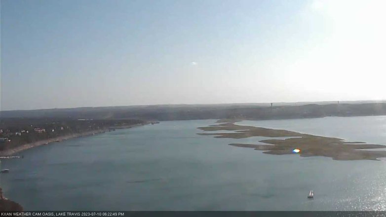 Lake Travis webcam, July 10, 2023 6:25 PM CT