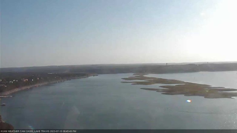 Lake Travis webcam, July 10, 2023 6:45 PM CT