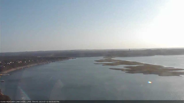 Lake Travis webcam, July 10, 2023 7:00 PM CT