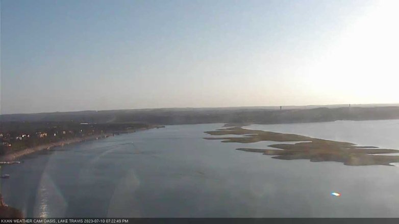 Lake Travis webcam, July 10, 2023 7:25 PM CT