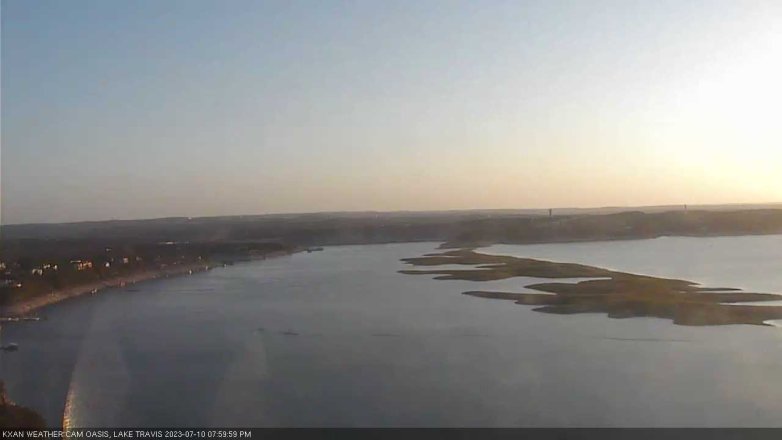 Lake Travis webcam, July 10, 2023 8:00 PM CT