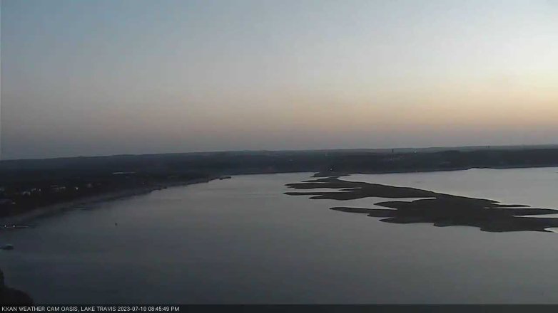 Lake Travis webcam, July 10, 2023 8:45 PM CT
