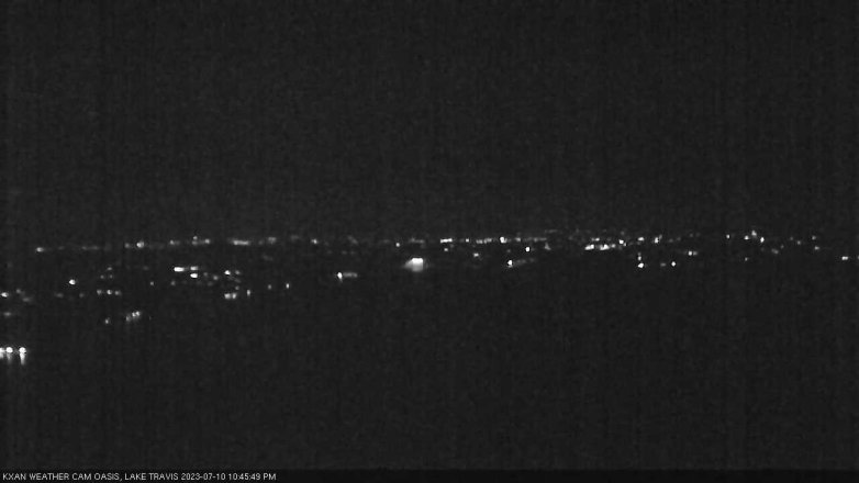 Lake Travis webcam, July 10, 2023 10:45 PM CT