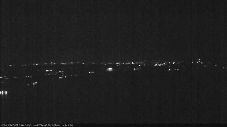 Lake Travis webcam, July 10, 2023 11:45 PM CT