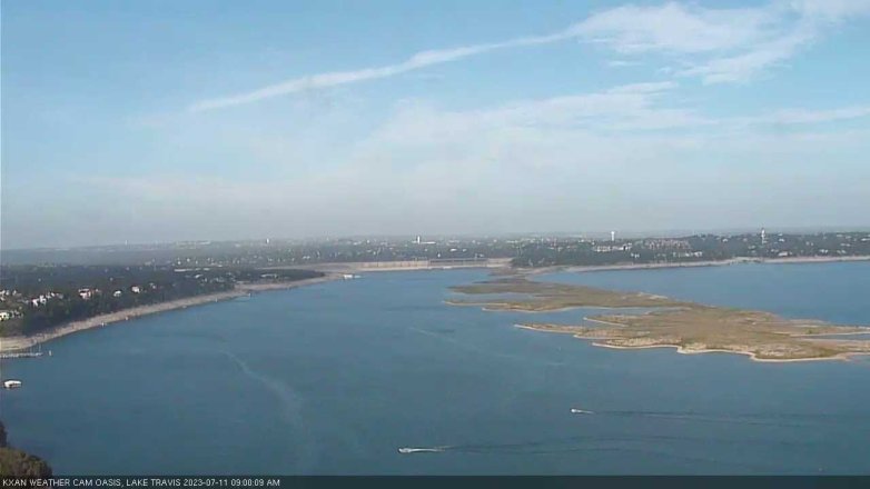 Lake Travis webcam, July 11, 2023 9:00 AM CT