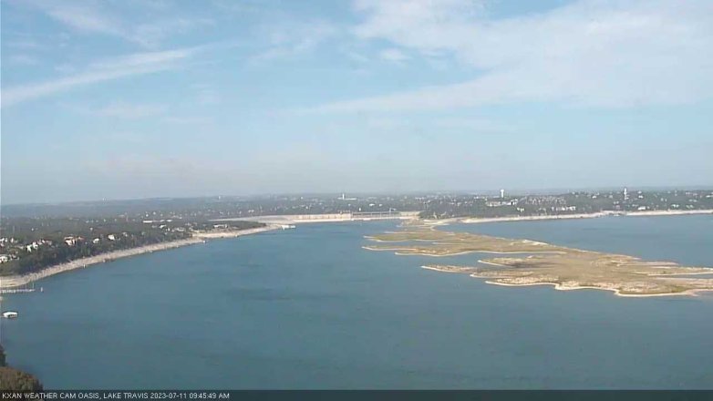 Lake Travis webcam, July 11, 2023 9:45 AM CT