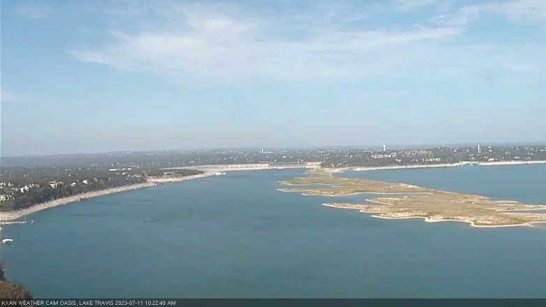 Lake Travis webcam, July 11, 2023 10:25 AM CT