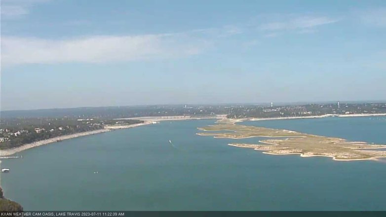 Lake Travis webcam, July 11, 2023 11:25 AM CT