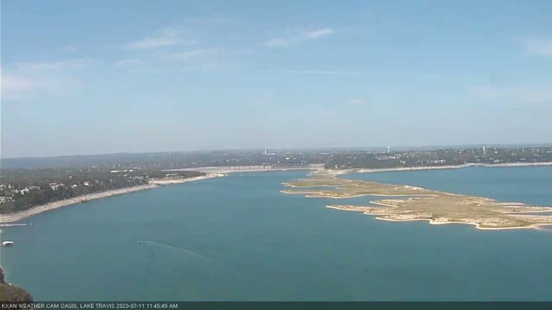 Lake Travis webcam, July 11, 2023 11:45 AM CT
