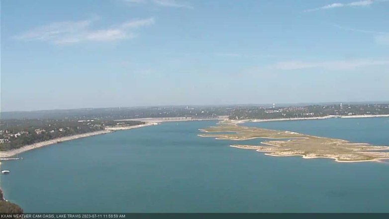 Lake Travis webcam, July 11, 2023 12:00 PM CT