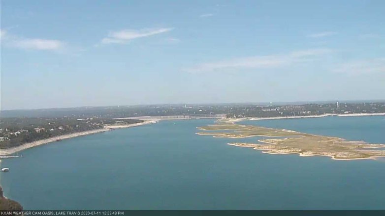 Lake Travis webcam, July 11, 2023 12:25 PM CT