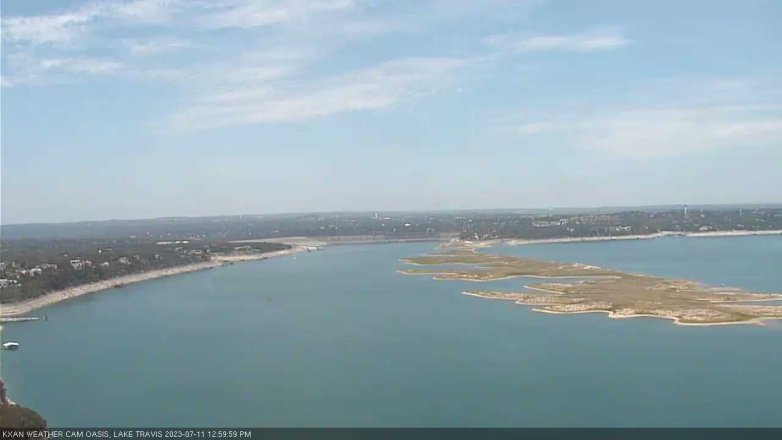 Lake Travis webcam, July 11, 2023 1:00 PM CT
