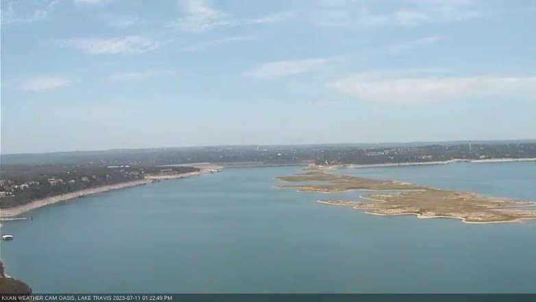 Lake Travis webcam, July 11, 2023 1:25 PM CT