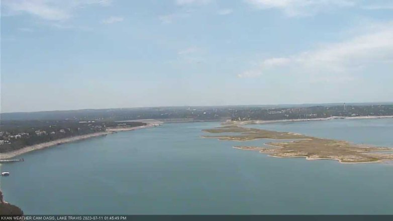 Lake Travis webcam, July 11, 2023 1:45 PM CT