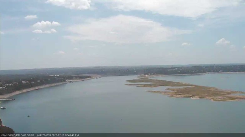Lake Travis webcam, July 11, 2023 2:45 PM CT