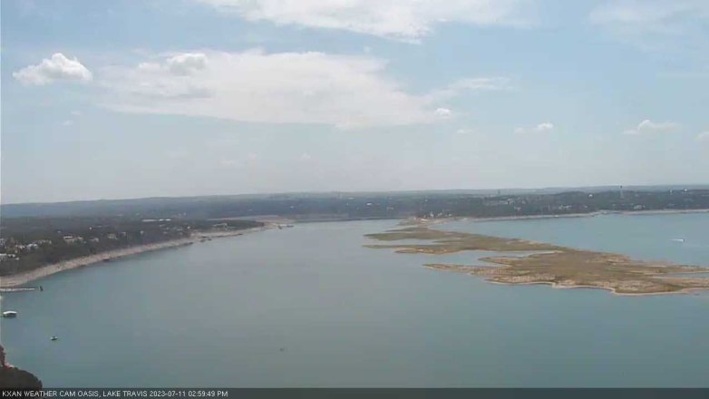 Lake Travis webcam, July 11, 2023 3:00 PM CT