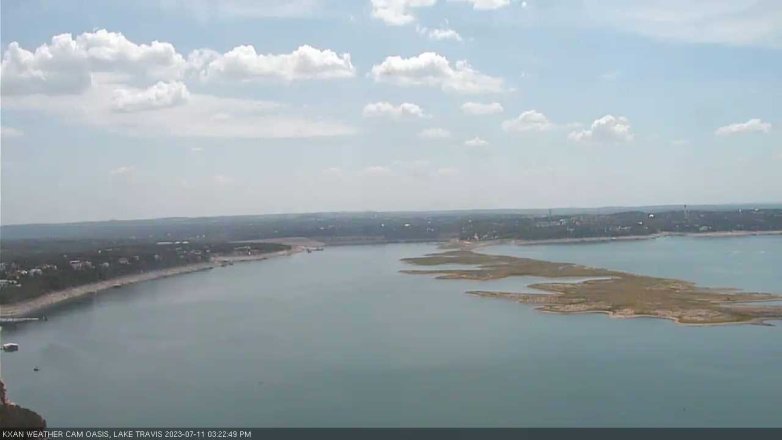 Lake Travis webcam, July 11, 2023 3:25 PM CT